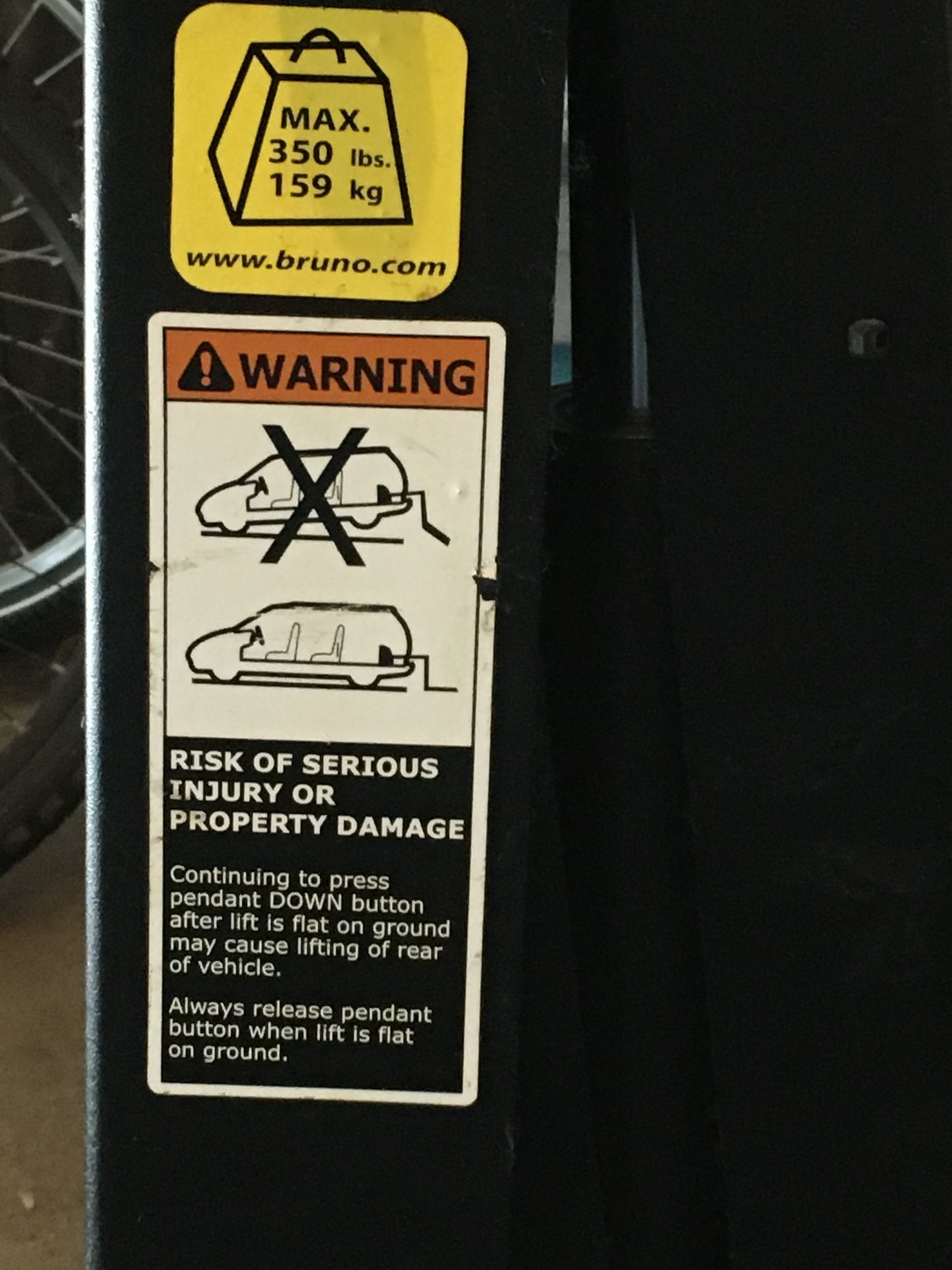 JOEY Electric Wheel Chair Lift For Van Of Minivan