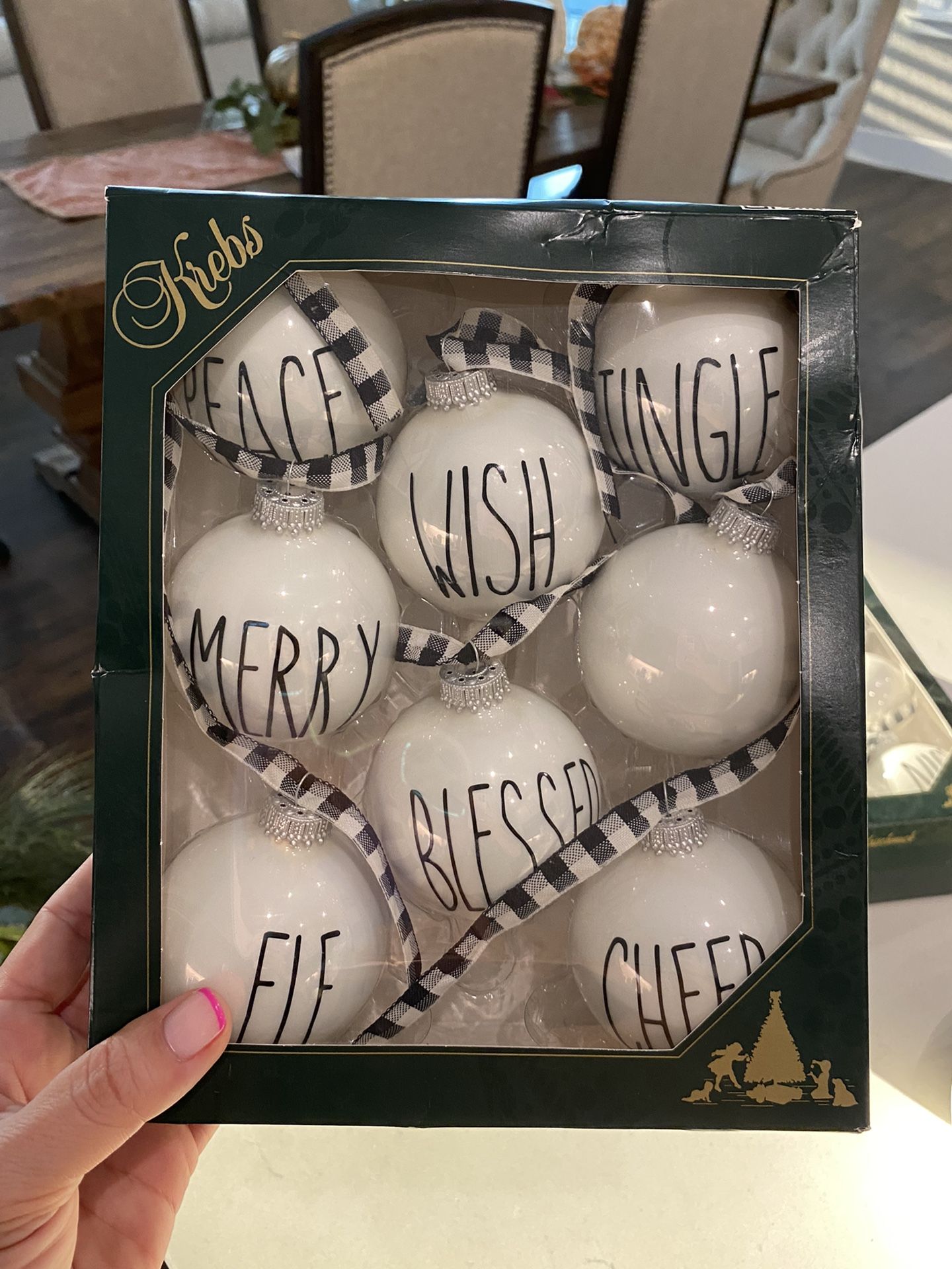 Rae Dunn Inspired Ornaments
