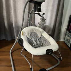 Graco duetconnect shopping lx swing and bouncer asher