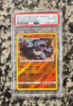 Rhydon POP 1 PSA 10 Reverse Holo Pokemon