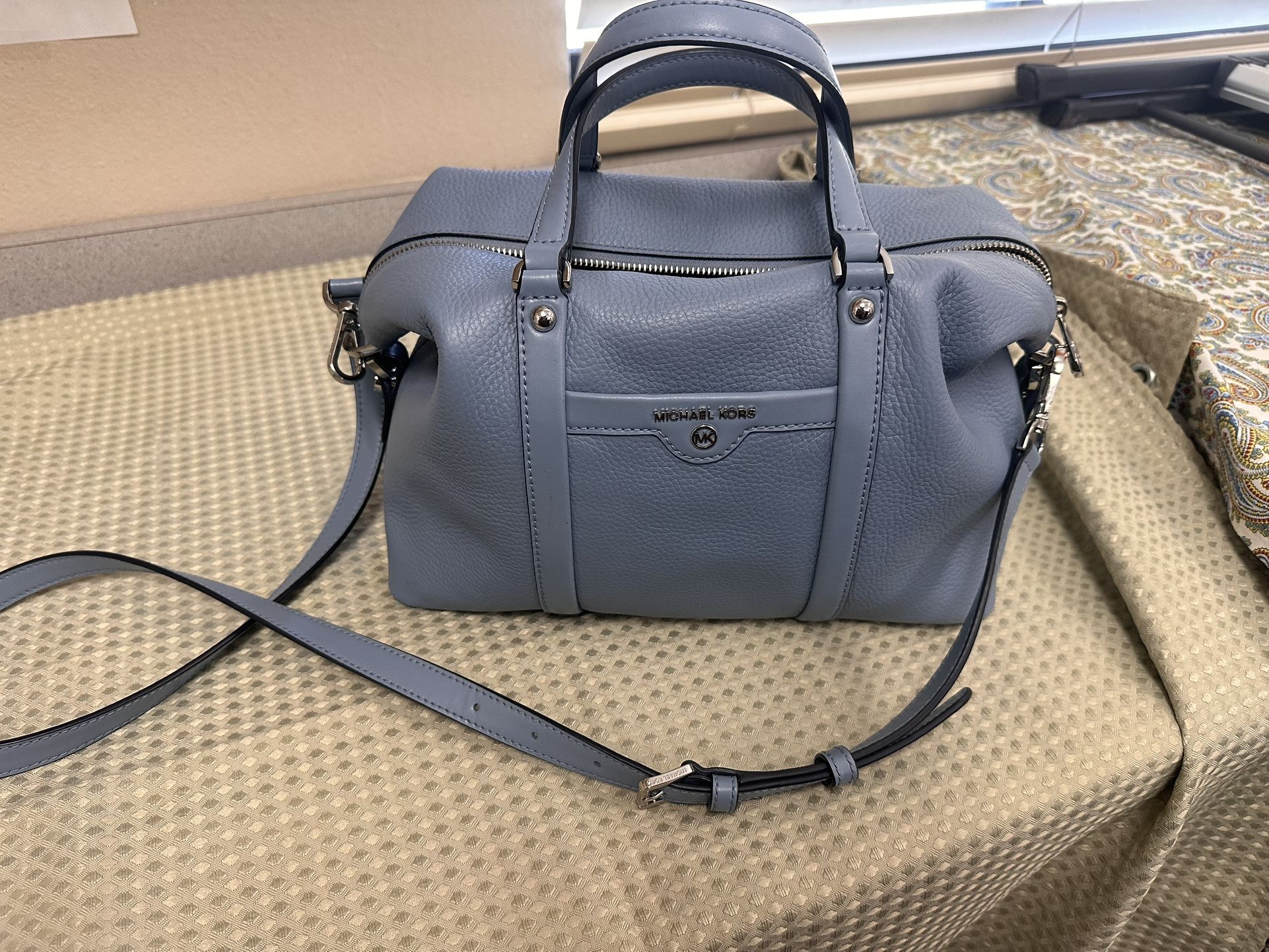 Michael Kors Satchel HandBag Blue Cross body