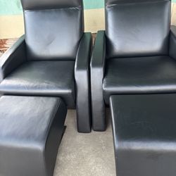 Black chair w ottoman $40 each