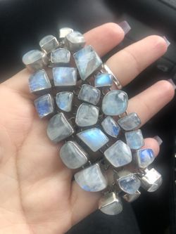 Sterling Silver Moonstone Bracelet 