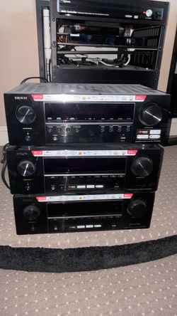 3 Denon receivers