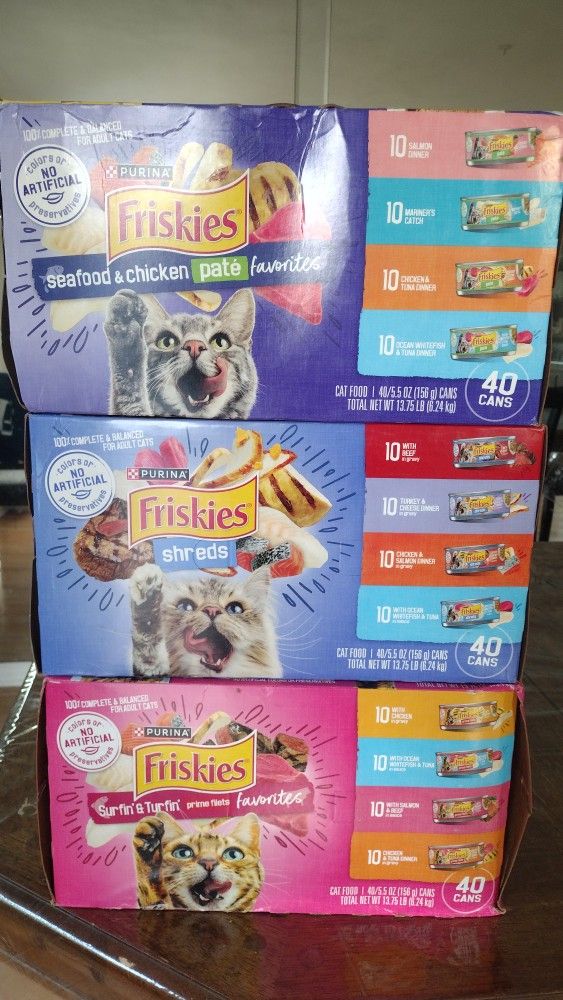 40 Count Cases Friskies Wet Cat Food