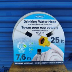RV Drinking Water Hose 25 Feet Safe For Drinking 