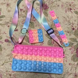 JT Pop It Purse Pastel 