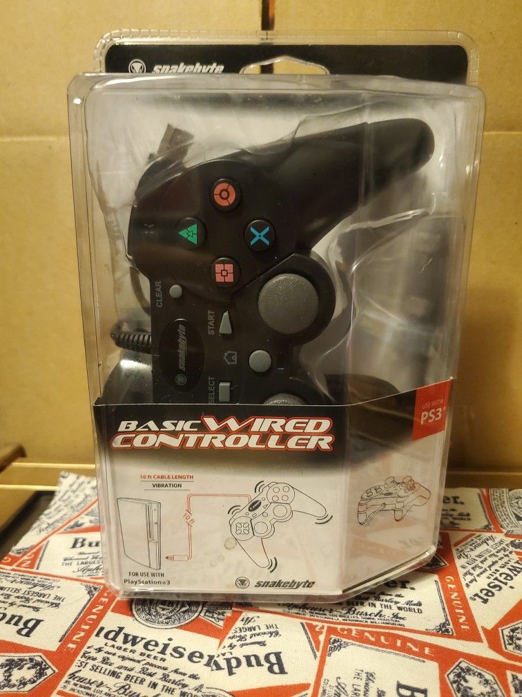 PS3 WIRED CONTROLLER NEW