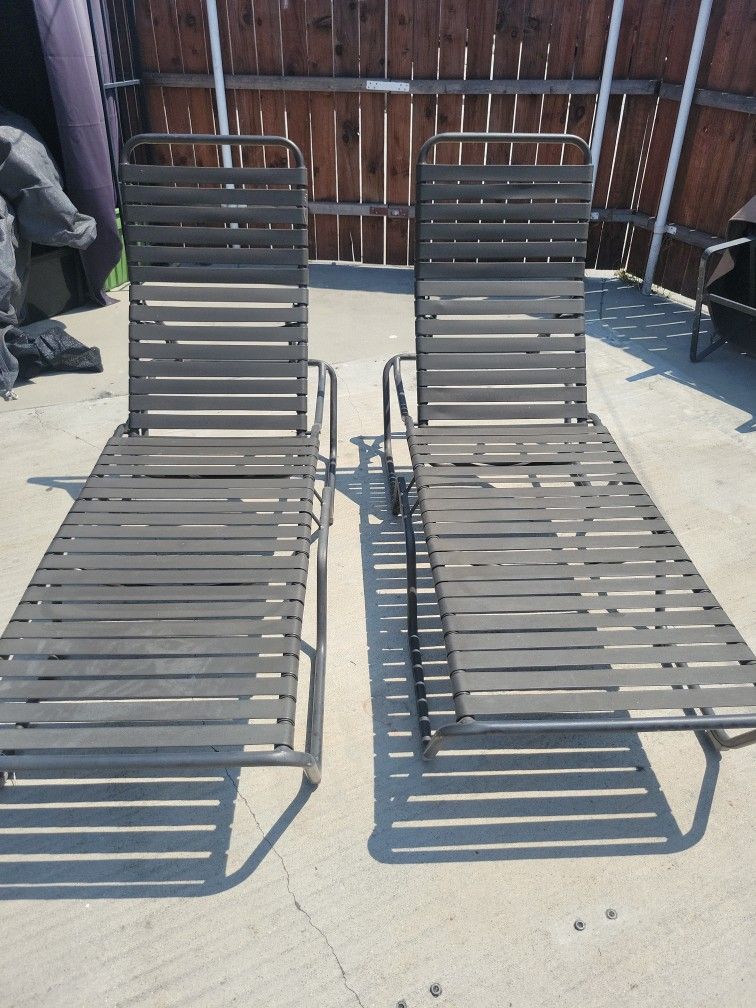 Pool Lounge Chairs Heavy-duty Light Weight