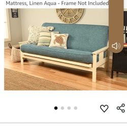 Futon Mattress Aqua Blue. Only Used One Week. Good As New