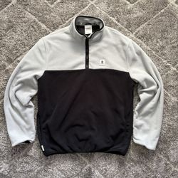 Element quarter zip fleece in black and white