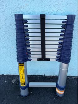 Xtend+Climb 12.5 Ft Telescoping Extension Ladder Aluminum Portable Ladder