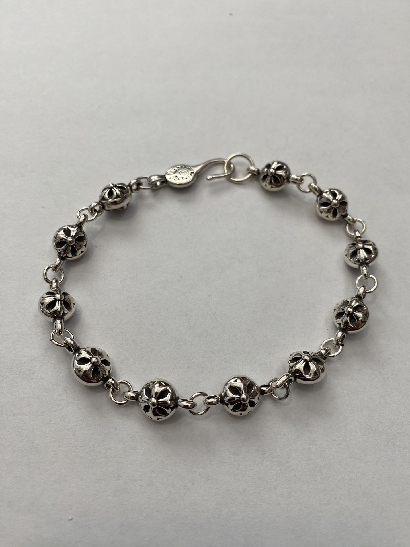 Chrome Hearts Silver Bead Bracelet