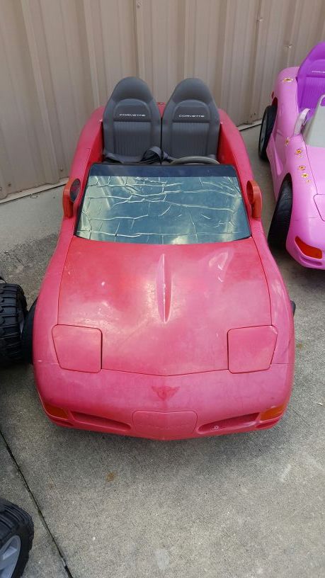 Corvette Red Power Wheels Kids Ride On electric car