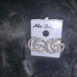 Silver Diamond Fashion Earrings 