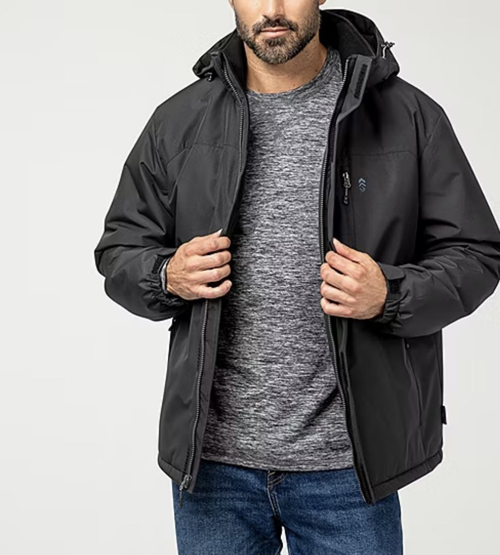 Free Country Mens Lined Water Resistant Midweight Puffer Jacket