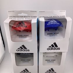 Adidas Quad Vent Lip Protector Mouth Guard – One Size Fits All (Multiple Colors Available)