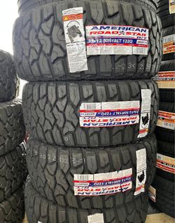 33x12.50R18LT Set Of 4 American R/T New Tires