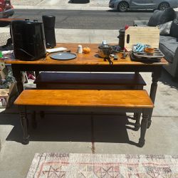 Table With Benches 