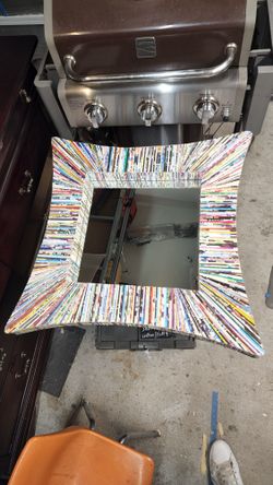 RETRO "90s" Look !! Hard 2 Find Contemporary CD Cover Framed Mirror