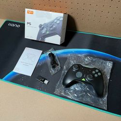 New PXN P5 Wireless Gaming Controller – Hall Effect Joysticks & Triggers, 1000Hz Polling, 4 Macro Buttons, 2.4G/BT/SW, Turbo, App – For PC, Steam Deck