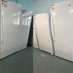 GREAT SELECTION OF WHITE UPRIGHT FREEZERS, IN EXCELLENT CONDITION 