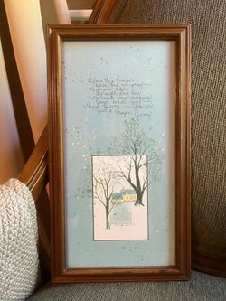Framed Artwork of “Bless This House” Poem