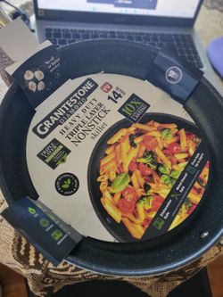Granitestone Fry Pan 14 inch Nonstick Frying Pan Family Sized Open Skillet