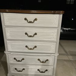 Solid oak bassett dresser restored 