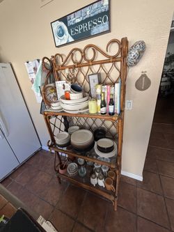 Bamboo/wicker backers rack!