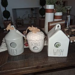 Rae Dunn Birdhouses