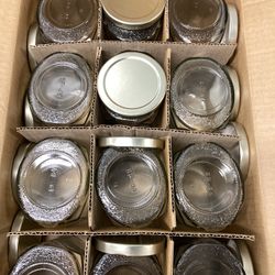 glass jars and lids