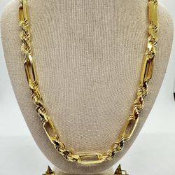 IslandLinc- 14k Overlay Plated Diamondcut Milanos 
