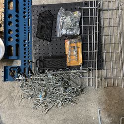 Pegboard accessories & Portable Clamp Work Light 