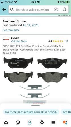 Bosch Brakes Pads (Rear)