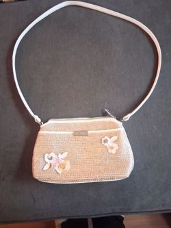 Liz Claiborne Metallic Floral Purse