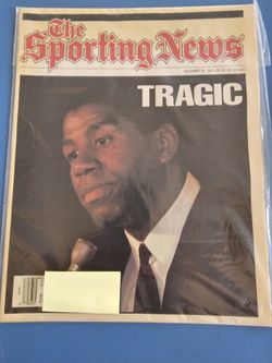 The Sporting News Magic Johnson Nov 1991