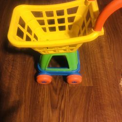 Child’s Toy Shopping  Cart 12 inches  Long  8 inches  Deep  Nice Gift