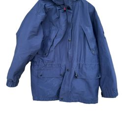 Vintage Tommy Hilfiger Jacket Men Medium Blue Parka