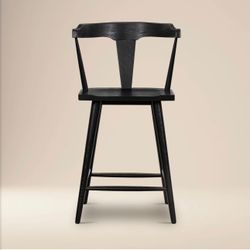 Enzo Black Counter Stool