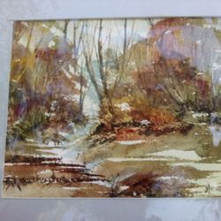 GREAT 1970'S WOODLAND FALL TIME PAINTING!