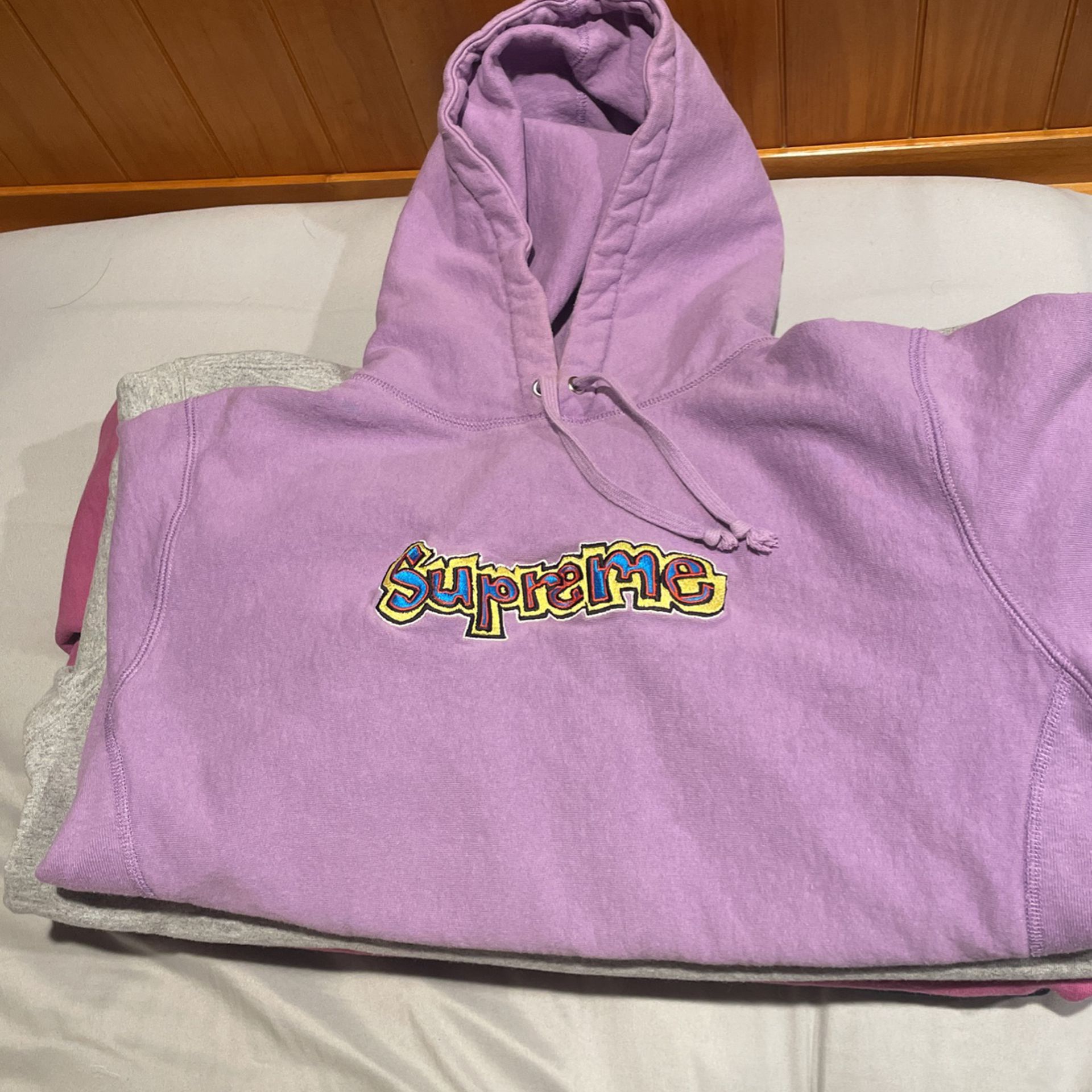 Supreme Gonz Logo Hooded Sweatshirt Hoodie - Violet for Sale in