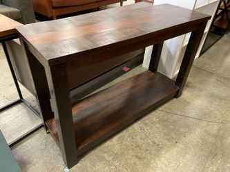 Solid Wood Open Console Table