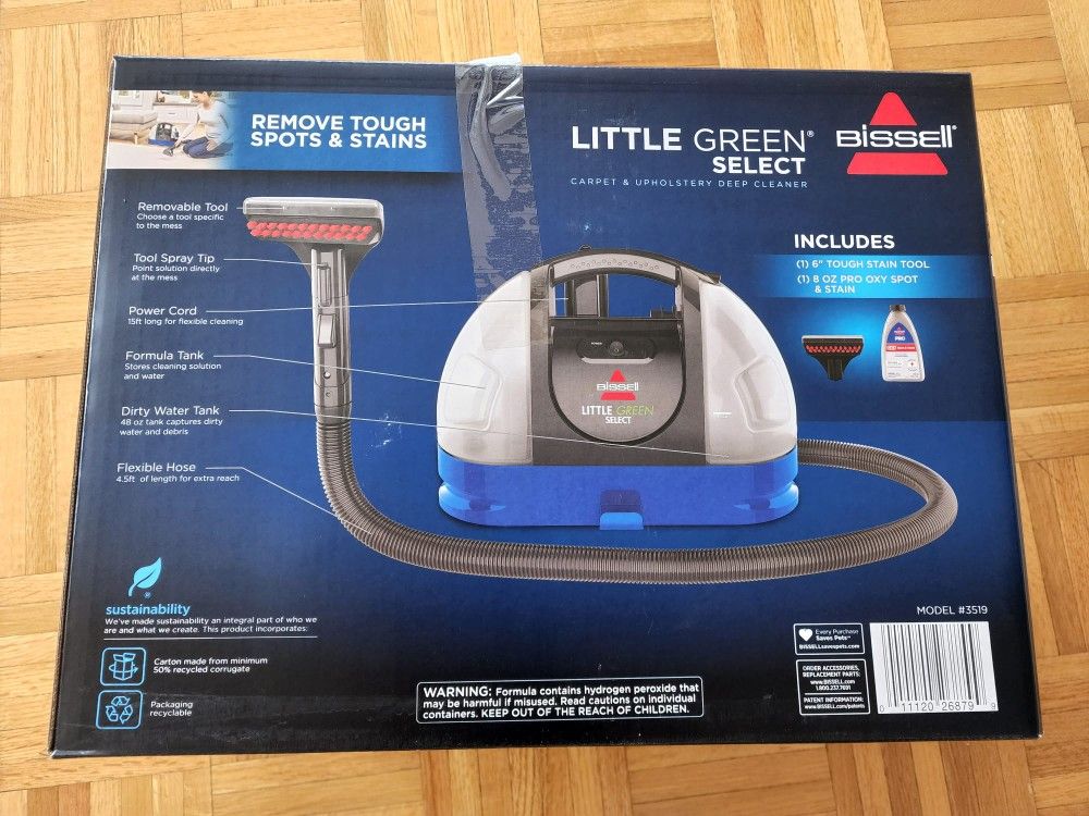 Brand New Unopened Box Bissell Little Green Select Vacuum