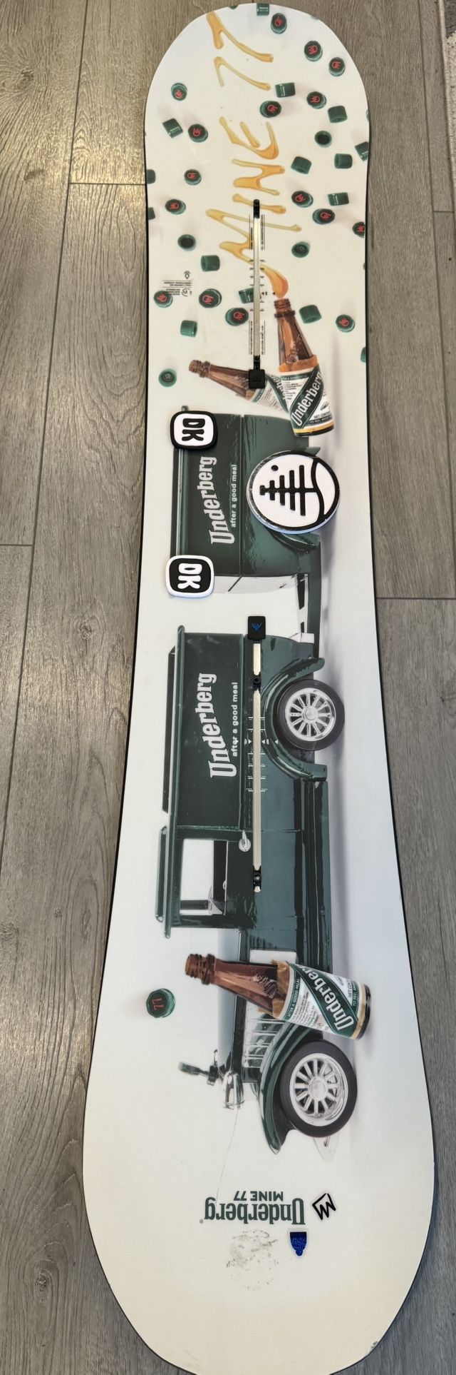 Burton MINE77 x Underberg Family Tree 3D Daily Driver Snowboard, Size:155cm