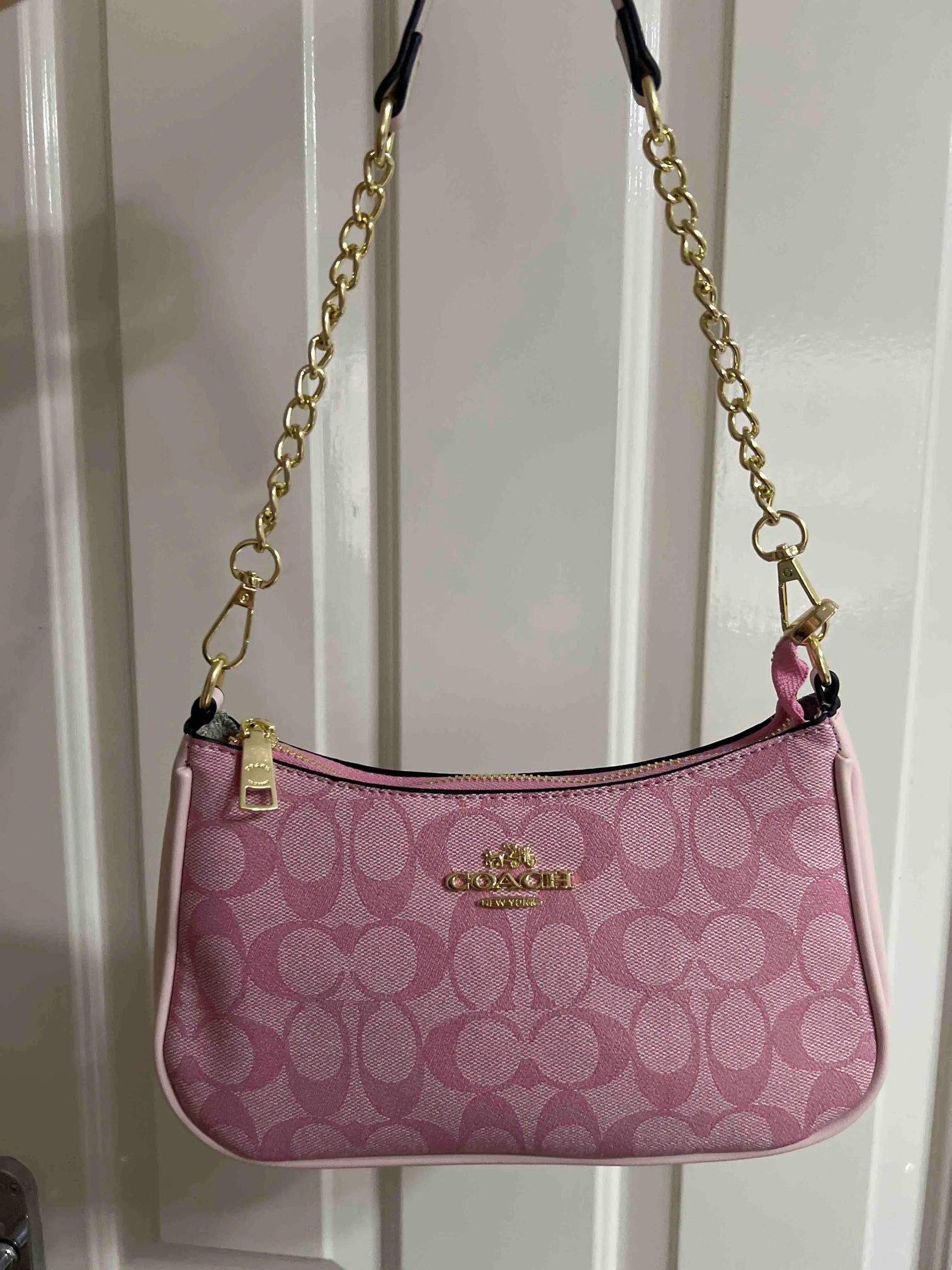 Pink Coach Shoulder Bag