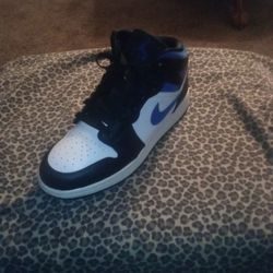 jordan 1 mid (white black racer blue)