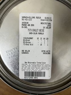 2 Gallons Of Sherwin Williams Eaglet Beige
