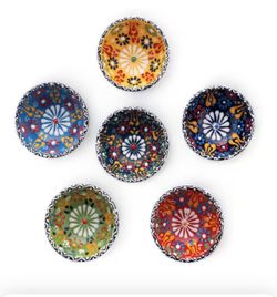 Ceramic Small Dipping Bowls Set of 6, 3.5 Oz 