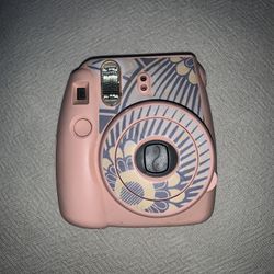 Pink Fujifilm Instax Polaroid Camera